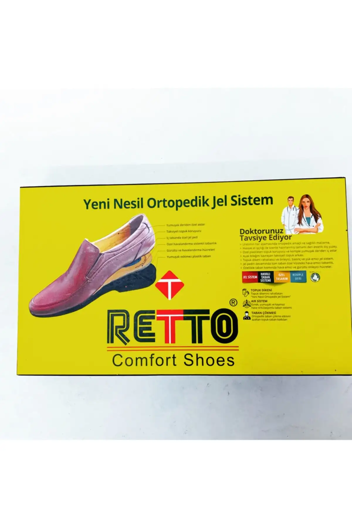 کفش رسمی مردانه  چرمی مشکی اورتوپدیک  با بند برند Retto - 7385 کفش رسمی مردانه چرمی مشکی اورتوپدیک با بند برند Retto - 7385