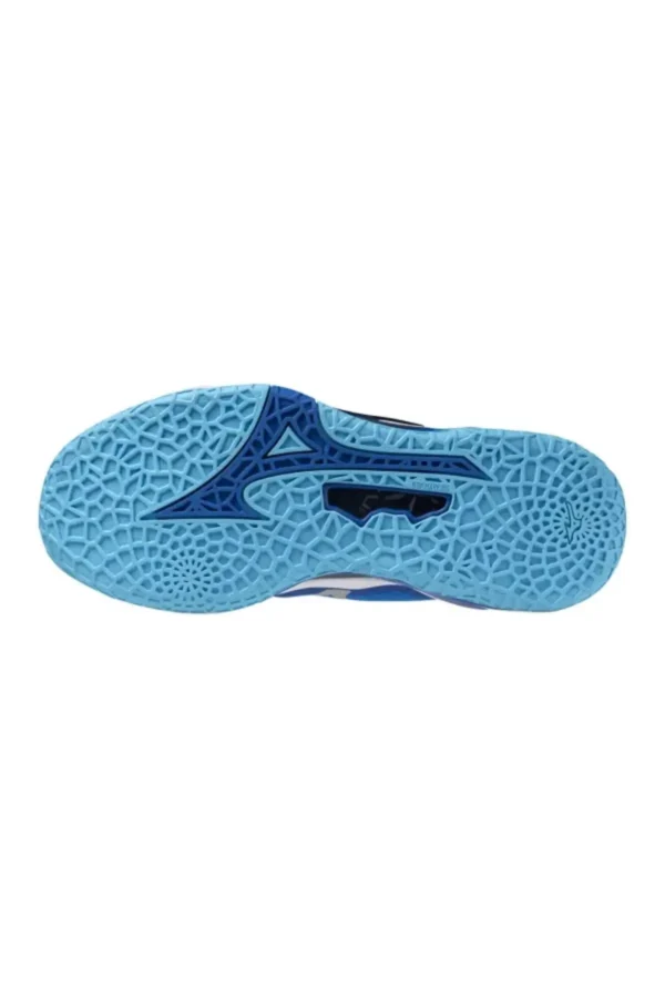 کفش والیبال هندبال ویو استلث نئو ۲ مردانه و زنانه رنگ آبی برند Mizuno - 7449