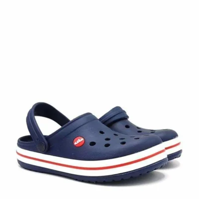 کفش صندل زنانه دمپایی سبو بیمارستانی آبی تیره - 7367