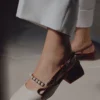 کفش پاشنه‌ بلند زنانه با پاشنه کوتاه و بلوک ملایم - 7251