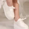 کفش پاشنه‌ بلند زنانه عروس با پاشنه بادی اسلم سودا - 7211