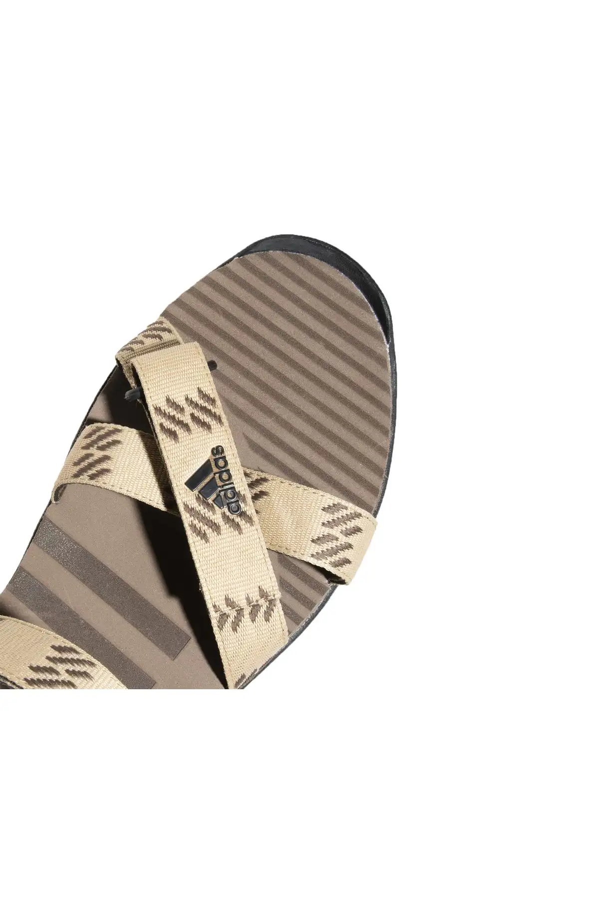 کفش صندل زنانه ساندال روزمره راحت و سبک آناتومیک مواری با چسب رنگی برند adidas - 7413