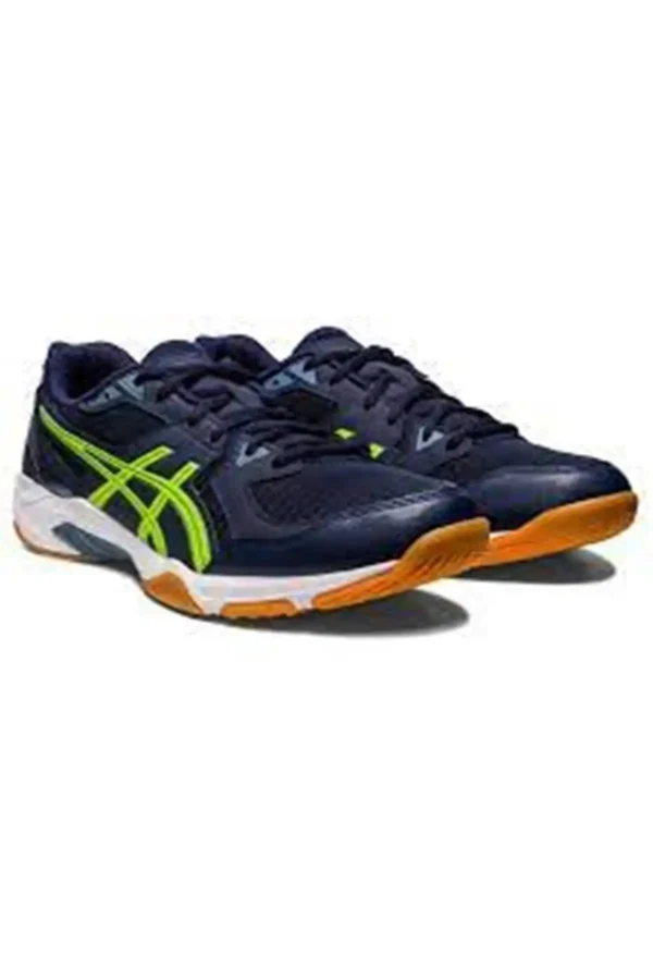 کفش والیبال مردانه GEL-ROCKET 10 به رنگ آبی تیره و سبز برند Asics - 7455