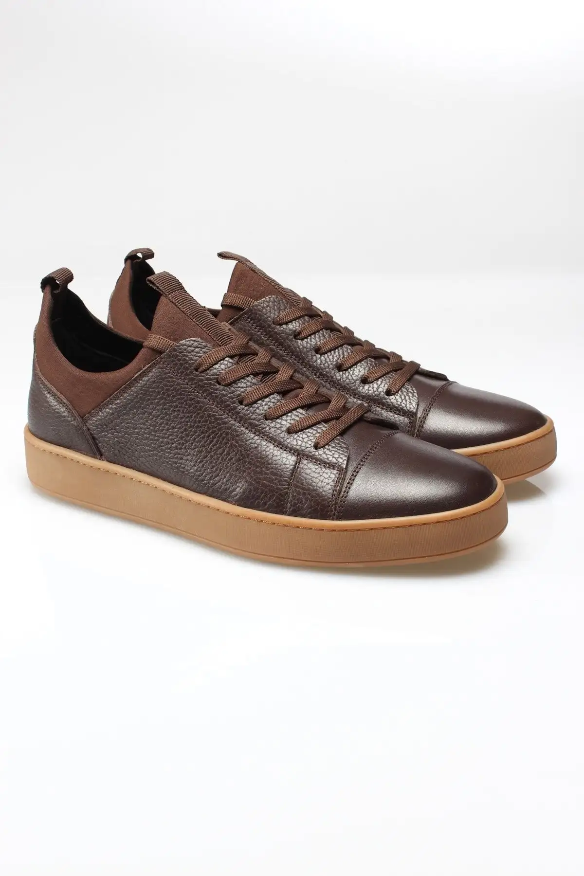 کفش روزمره مردانه   چرم طبیعی قهوهای کراپ برند Alba - 7410 کفش روزمره مردانه چرم طبیعی قهوهای کراپ برند Alba - 7410