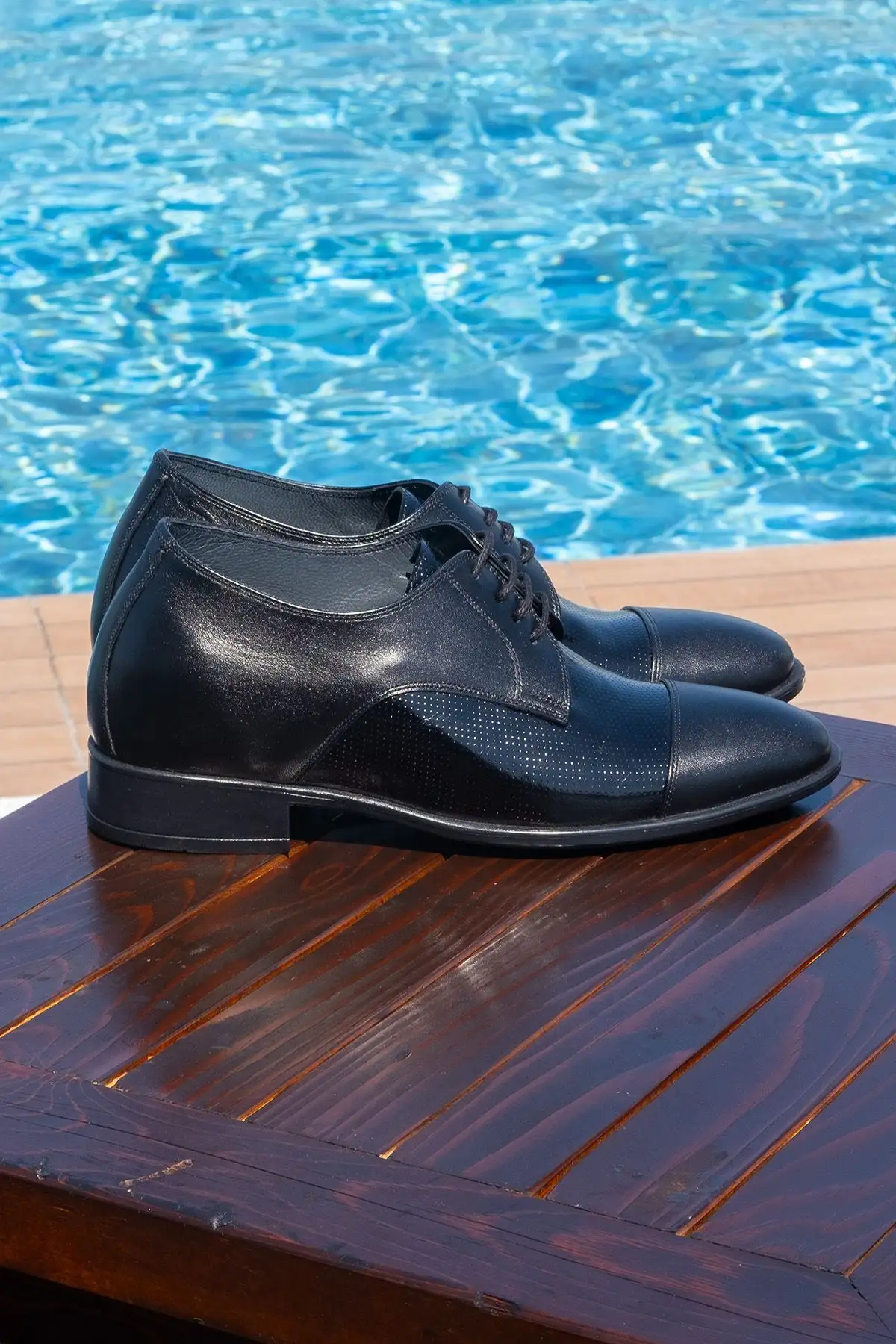 کفش رسمی مردانه  عروسی کلاسیک با پاشنه مخفی بلندر 7/9 سانتیمتر، از مجموعه خاص و دستساز. - 7338 کفش رسمی مردانه عروسی کلاسیک با پاشنه مخفی بلندر 7/9 سانتیمتر، از مجموعه خاص و دستساز. - 7338