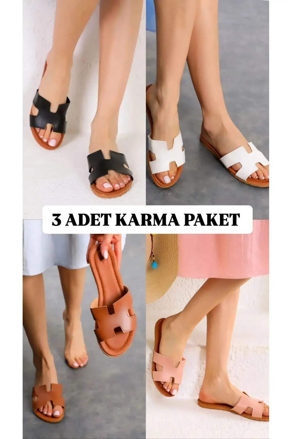 کفش راحتی خانه پک سه عددی دمپایی خانگی، دمپایی تابستانی با زیره نرم و راحت. - 7322 کفش راحتی خانه پک سه عددی دمپایی خانگی، دمپایی تابستانی با زیره نرم و راحت. - 7322