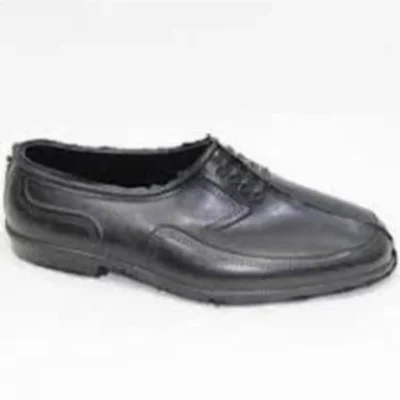 کفش رسمی مردانه مشکی بدون آستر با لاستیک - 7339