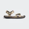 کفش صندل زنانه مواری گوشواره/مگنت/مشکی برند adidas - 7421