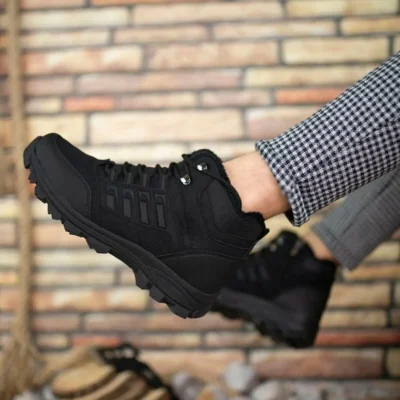 بوت مردانه کفش ورزشی پاییزه با زیره ضد لغزش و راحتی ارگونومیک برند nisa ayakkabı çanta - 6667