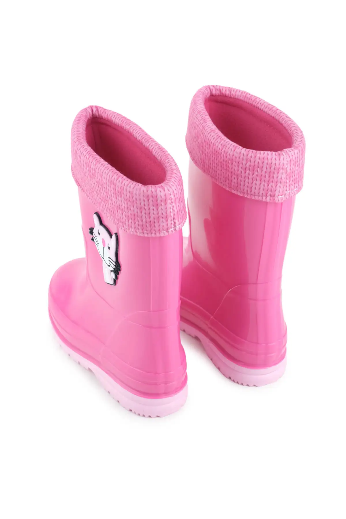 بوت بچگانه کفش بارانی ضد آب دخترانه با آستر گرم PVC زمستانی برند Gezer - 7629 بوت بچگانه کفش بارانی ضد آب دخترانه با آستر گرم PVC زمستانی برند Gezer - 7629