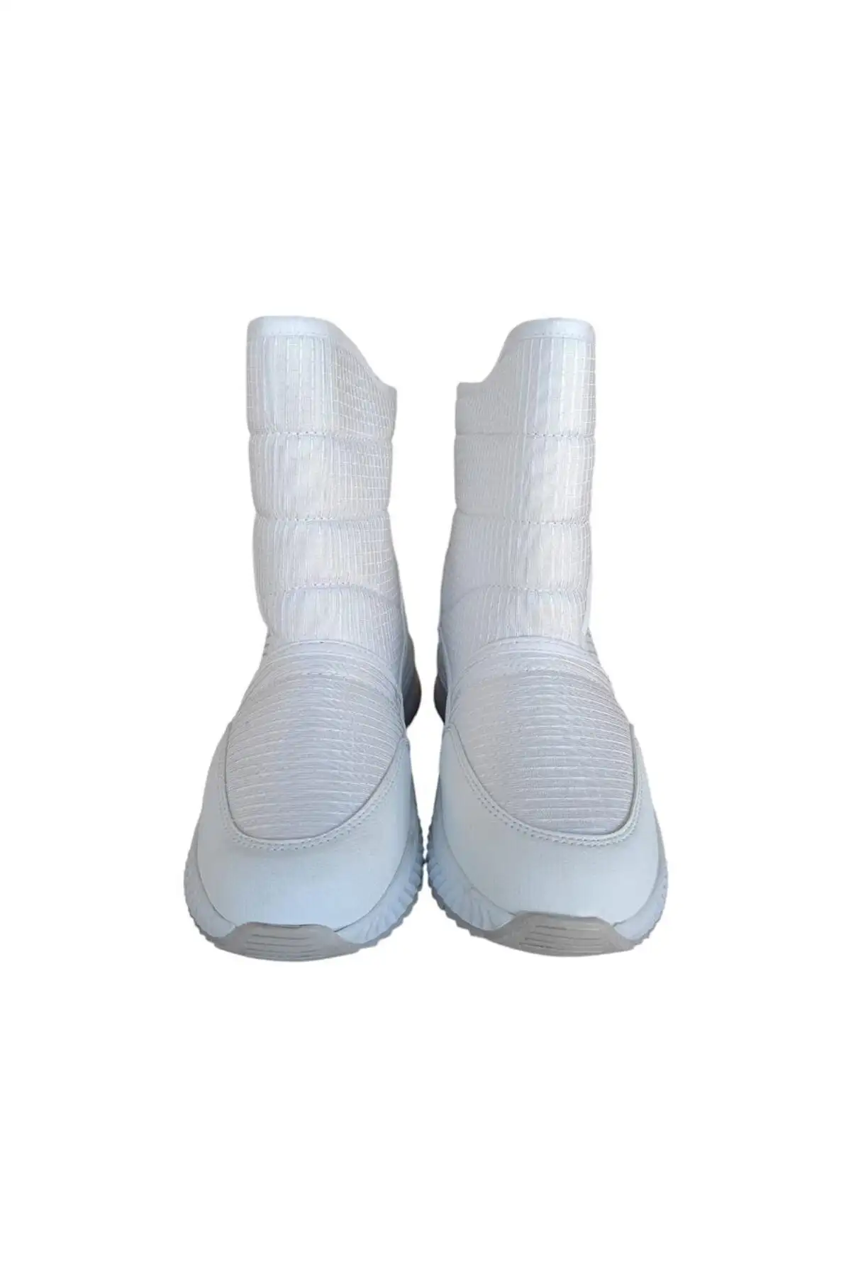 بوت و نیم بوت زنانه چکمه برفنردی  با بند چسبی - سفید برند Liger - 7715 بوت و نیم بوت زنانه چکمه برفنردی با بند چسبی - سفید برند Liger - 7715