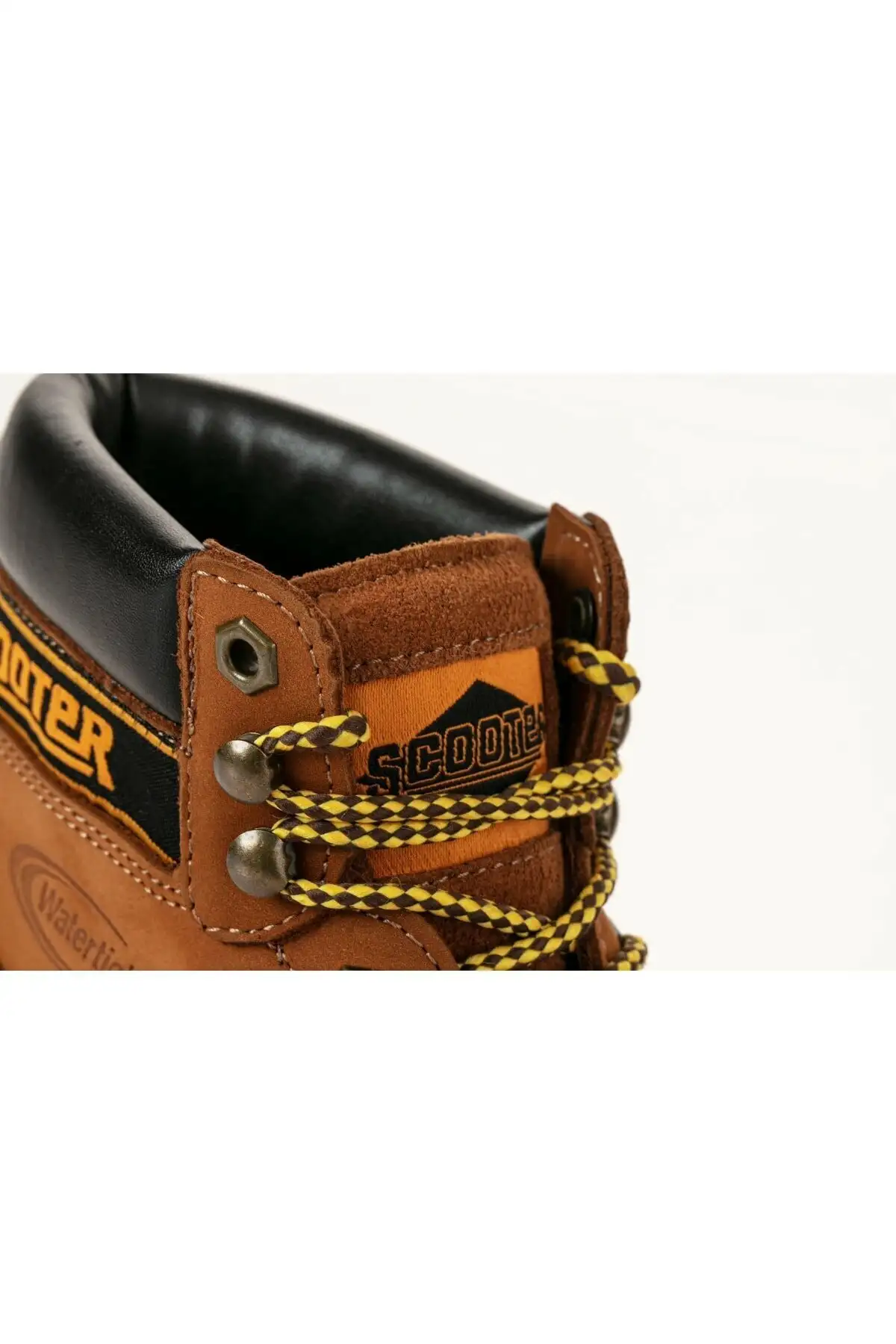 بوت مردانه کفش  کار M5130 ضدآب و جدید با روکش چرم رنگ دارچینی برند Scooter - 7599 بوت مردانه کفش کار M5130 ضدآب و جدید با روکش چرم رنگ دارچینی برند Scooter - 7599