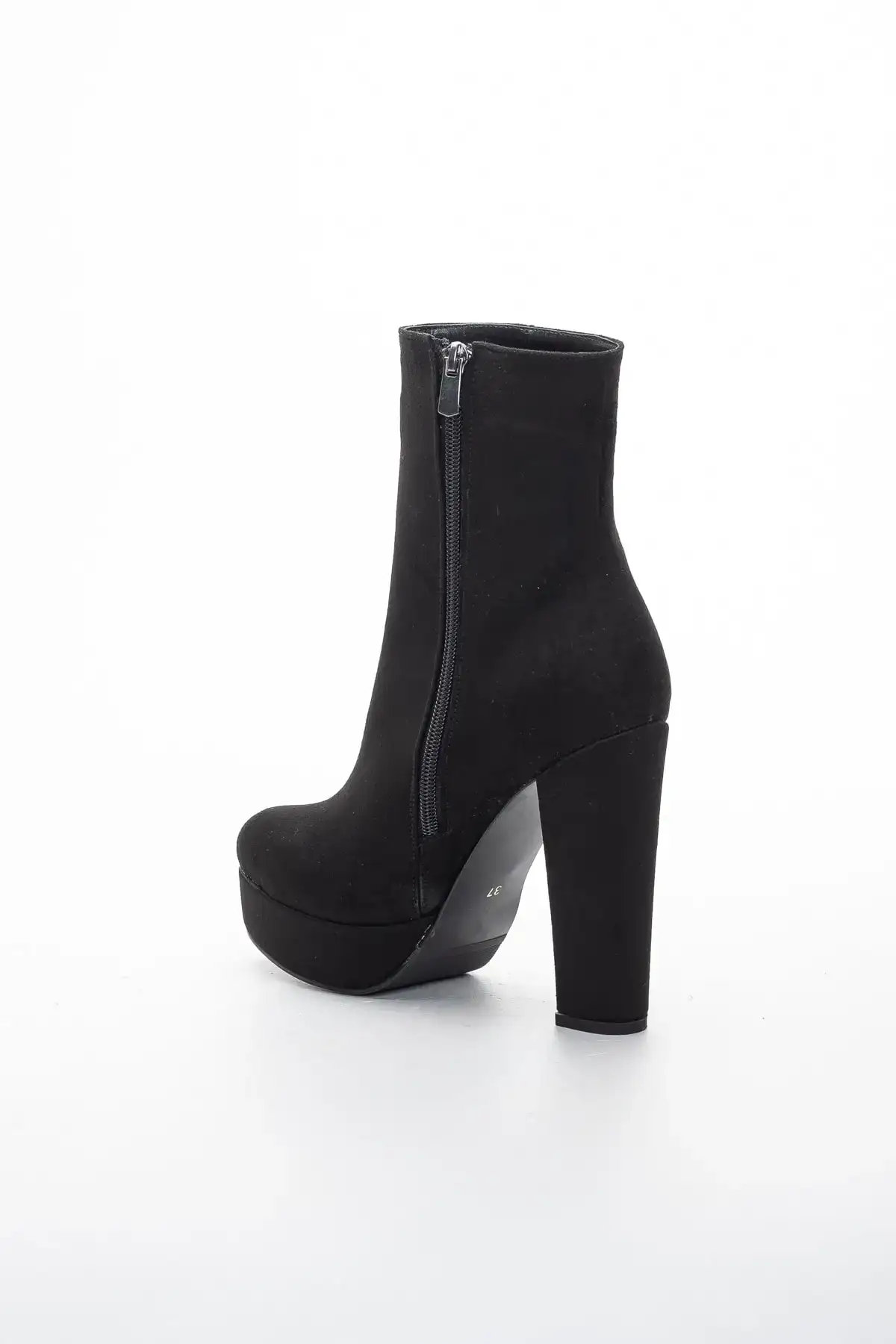 بوت و نیم بوت زنانه  مشکی سئدی  پلتفرم با پاشنهکلفت لیدا برند LİLLA - 7769 بوت و نیم بوت زنانه مشکی سئدی پلتفرم با پاشنهکلفت لیدا برند LİLLA - 7769