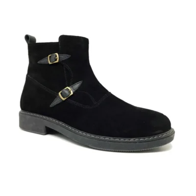 بوت و نیم‌ بوت زنانه کفش مردانه چرم سئدی اصل با زیپ برای استفاده رزمره زمستانی 491174m برند Slope - 7838