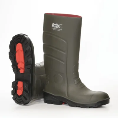 کفش سایز بزرگ مردانه چکمه خاکی کهکشانی وگا S4 پالی بوت (با نوک فولادی) برند Polly Boot - 7855