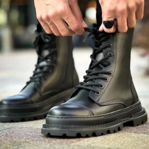 بوت مردانه MN229 - FST Crow مشکی برند Mooien - 8340