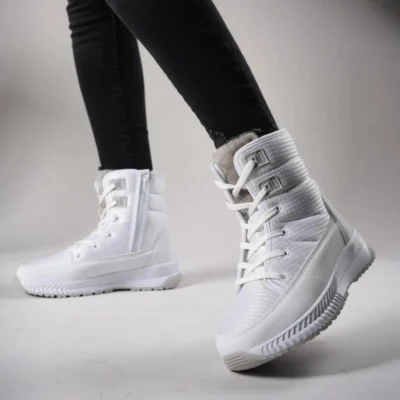 بوت و نیم‌ بوت زنانه ‌های برف‌گیر با زیپ داخل خز دار برند Alves - 7685