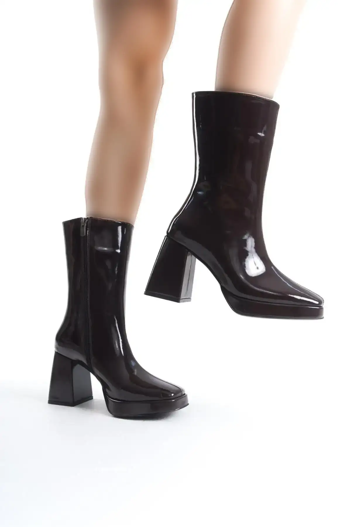 بوت و نیم بوت زنانه کفش   پلتفرم جیر قههای برند LDR - 7793 بوت و نیم بوت زنانه کفش پلتفرم جیر قههای برند LDR - 7793