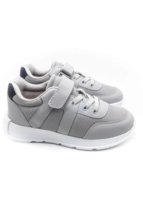 کفش پسرانه ورزشی بچگانه آتومه مش - خاکستری - 7002 - 34 برند KU&PA SHOES - 8312