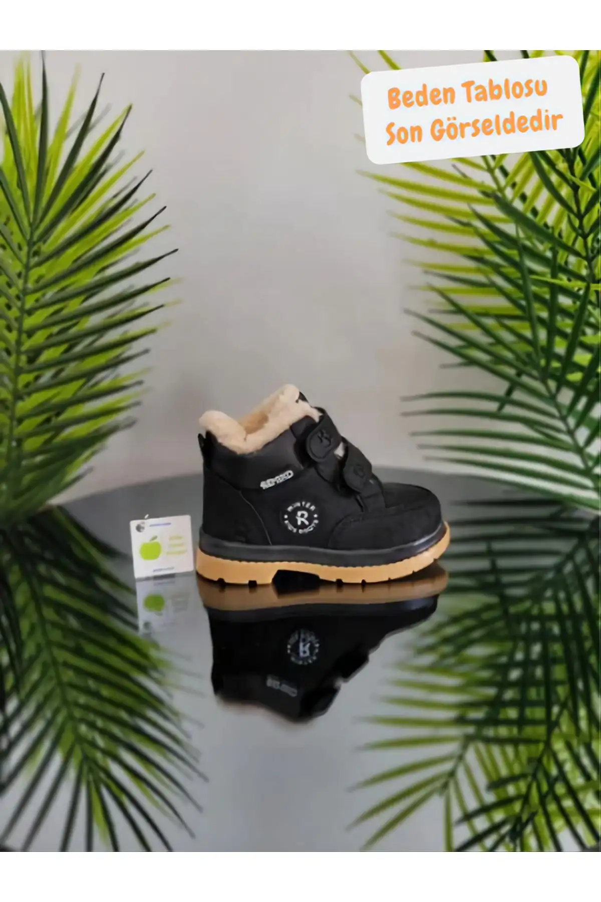 بوت بچگانه  کودکانه کفی آناتومیک با عایق پشمی و بند چسبی مخصوص فصل زمستان - جدول اندازه در تصویر آخر موجود است. برند elma bebe - 7641 بوت بچگانه کودکانه کفی آناتومیک با عایق پشمی و بند چسبی مخصوص فصل زمستان - جدول اندازه در تصویر آخر موجود است. برند elma bebe - 7641