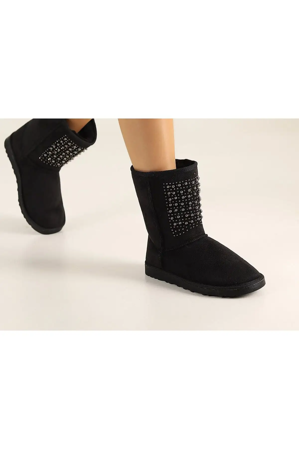 بوت و نیم بوت زنانه   رزمره با طرح سنگی  داخلی پشمال برند LABRONA - 7671 بوت و نیم بوت زنانه رزمره با طرح سنگی داخلی پشمال برند LABRONA - 7671