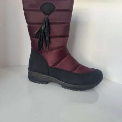 بوت و نیم‌ بوت زنانه کفش بارانی خزدار ضد آب با زیپ برند TAŞKINÖZ AYAKKABI - 8374