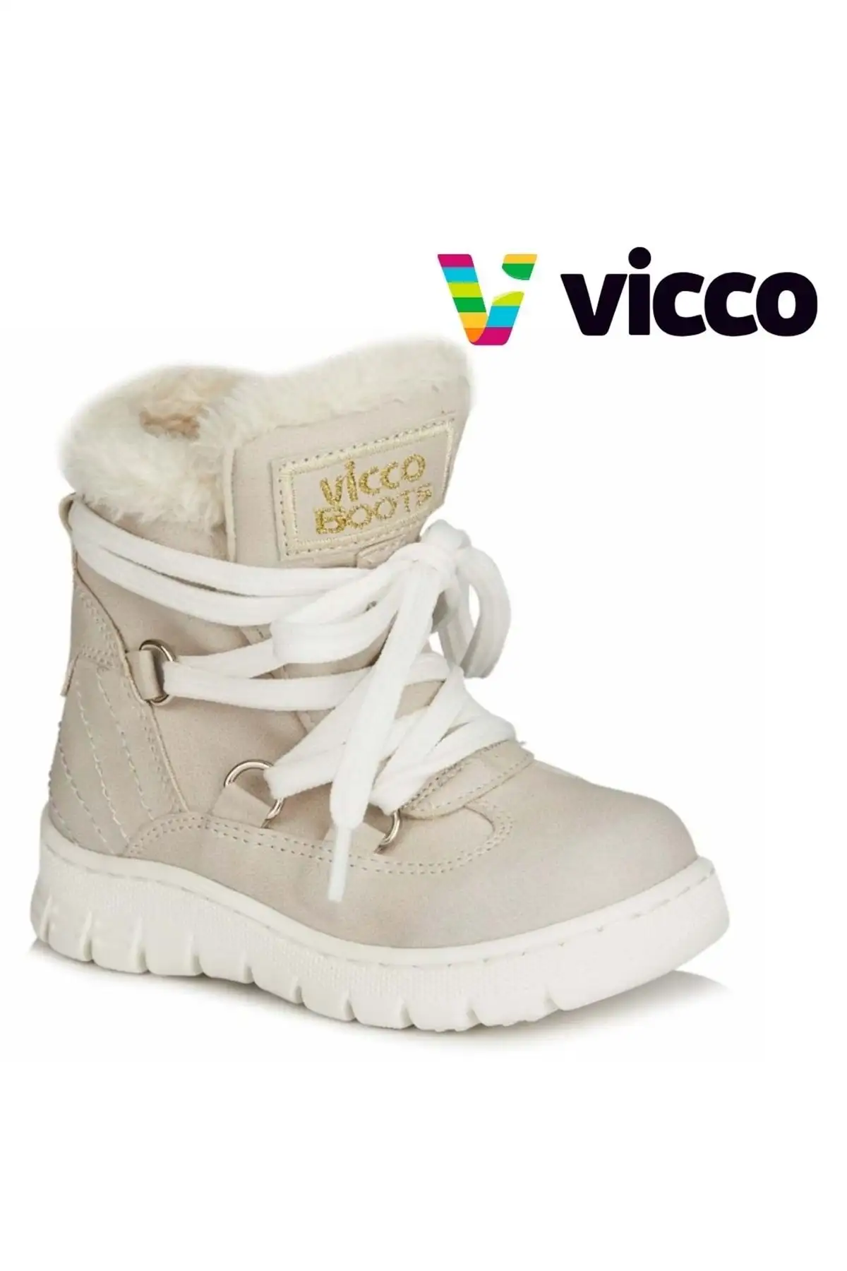 بوت بچگانه کفش  دخترانه کپا پاتیک رنگ کرم 946.p20k222 برند Vicco - 7646 بوت بچگانه کفش دخترانه کپا پاتیک رنگ کرم 946.p20k222 برند Vicco - 7646