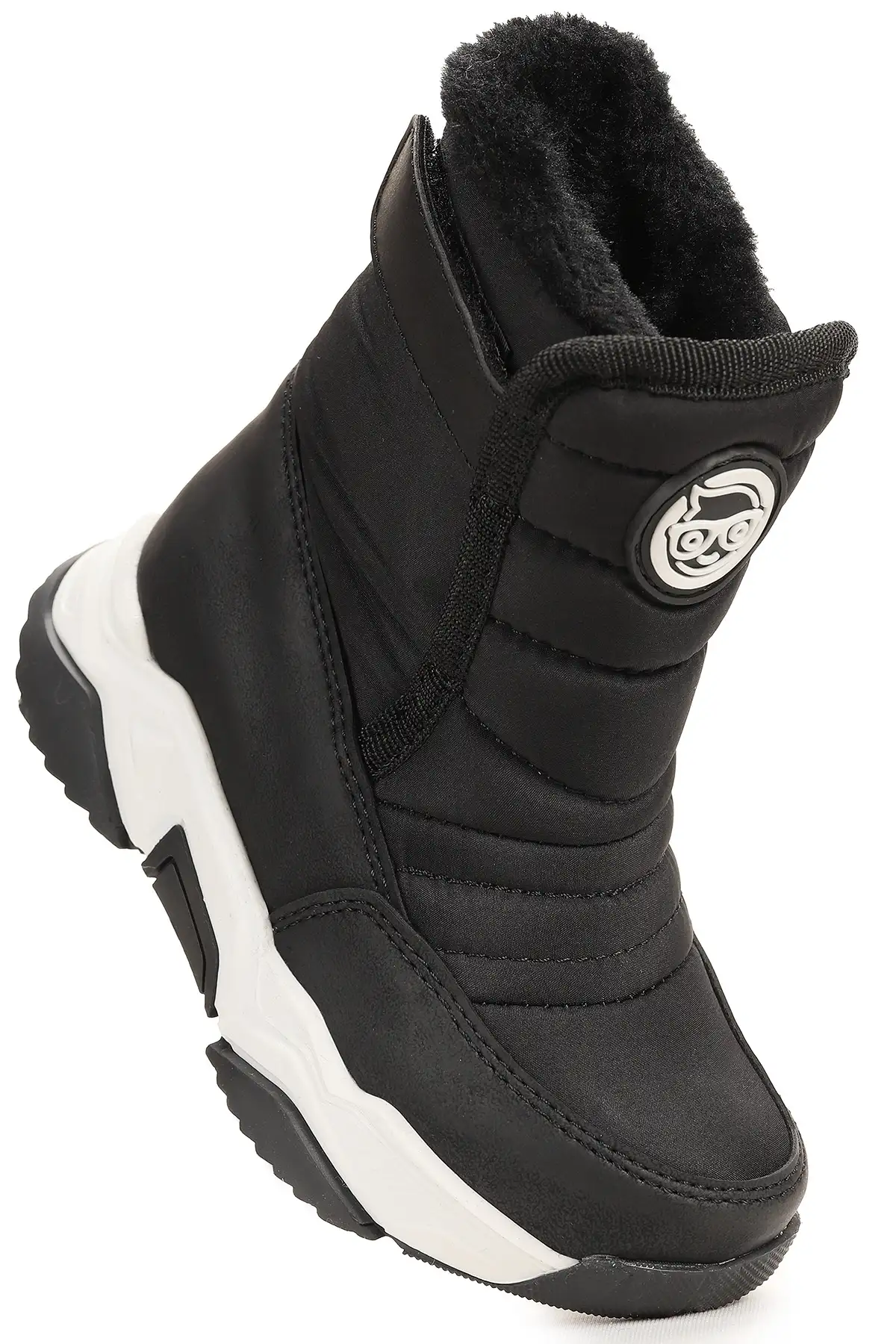 بوت بچگانه کفش برفی بچه‌گانه پسرانه موننی با بند چسبی برند Kiko Kids - 7618