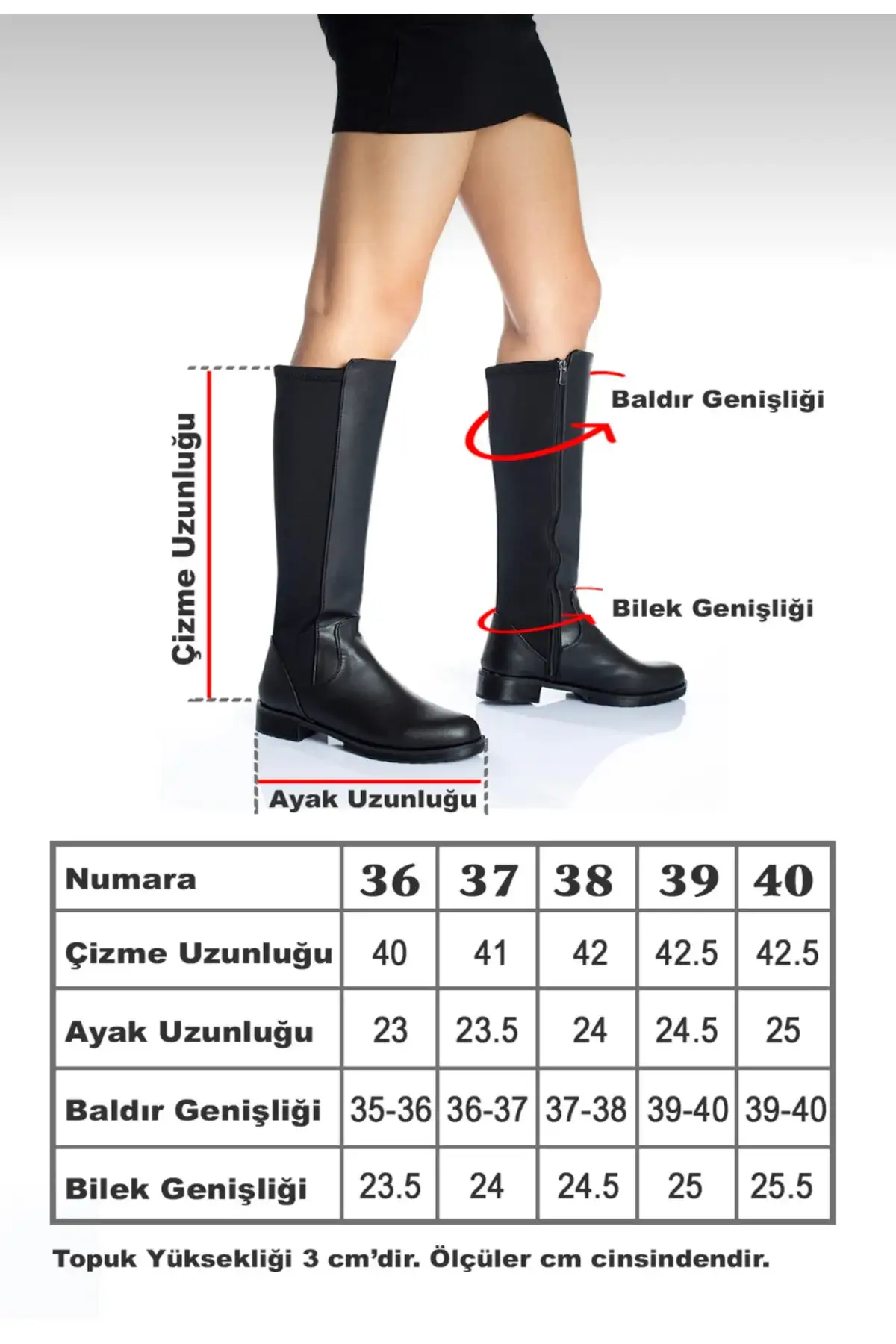 چکمه زنانه مشکی از پارچه دالگچ تا زیر زانو برند Öncerler Ayakkabı - 7552 چکمه زنانه مشکی از پارچه دالگچ تا زیر زانو برند Öncerler Ayakkabı - 7552