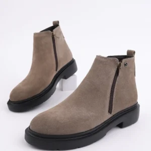 بوت مردانه کژوال زمستانی با دو زیپ از چرم طبیعی آسترا برند Muggo - 7585