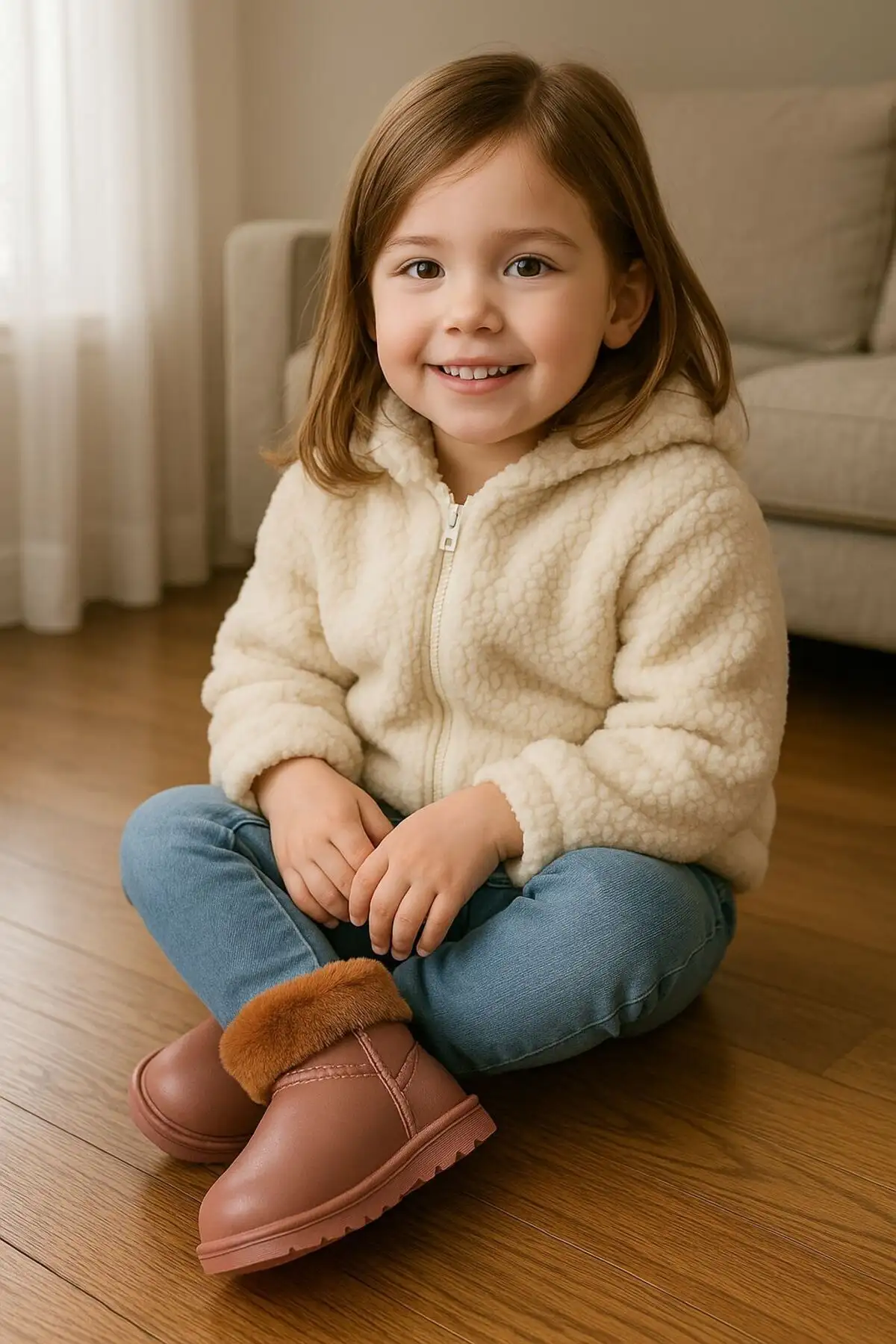 بوت بچگانه چکمههای بارانی و زمستانی با خز داخلی برای کودکان  برند CRAFT MODA - 7627 بوت بچگانه چکمههای بارانی و زمستانی با خز داخلی برای کودکان برند CRAFT MODA - 7627