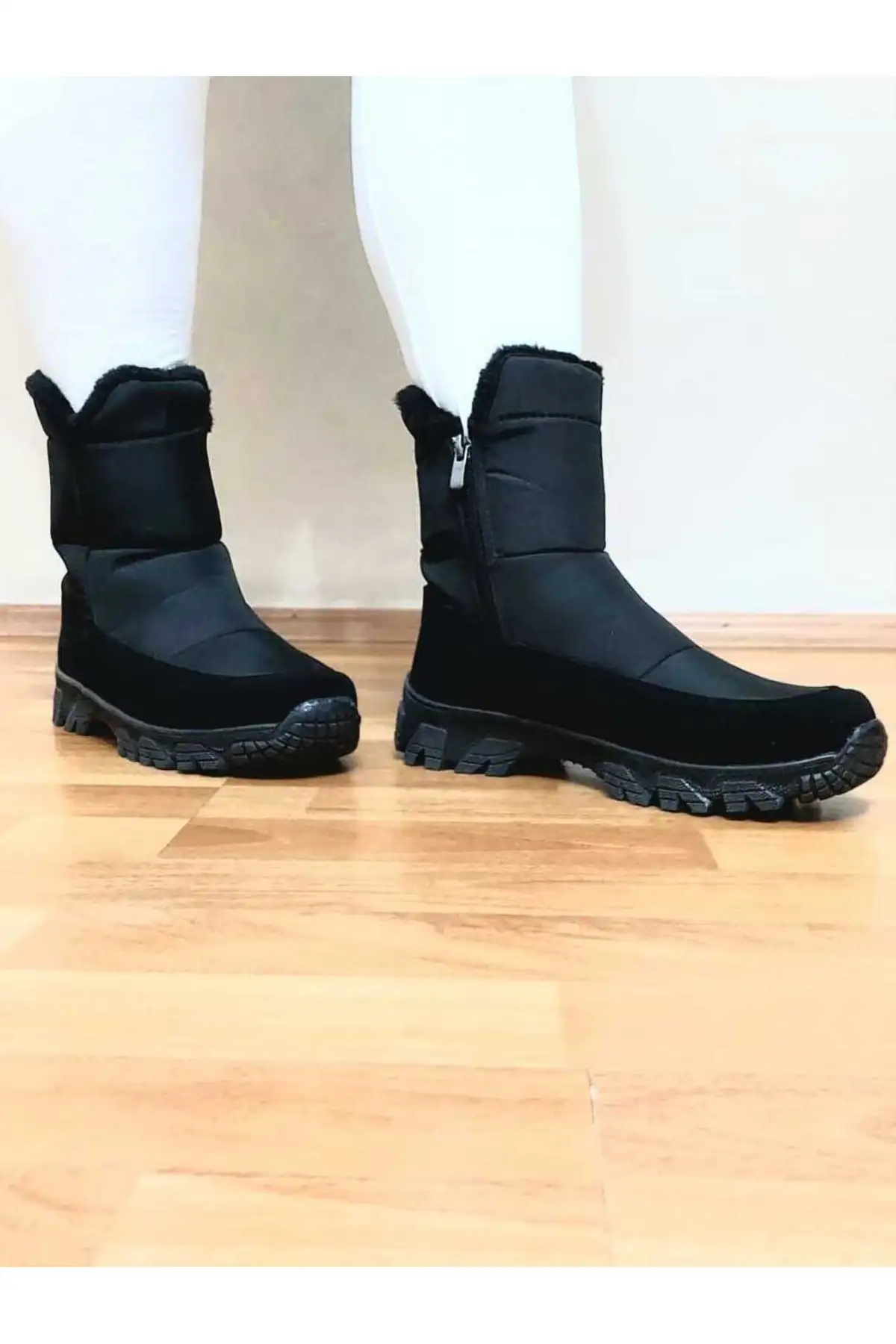 بوت و نیم بوت زنانه Bot  سیاه، ضد آب، با زیپ، راحت  انعطافپذیر، با کیفیت، دارای کفی ارتopedیک  غیر لغزنده. برند Ayakkabı Ülkesi - 8367 بوت و نیم بوت زنانه Bot سیاه، ضد آب، با زیپ، راحت انعطافپذیر، با کیفیت، دارای کفی ارتopedیک غیر لغزنده. برند Ayakkabı Ülkesi - 8367