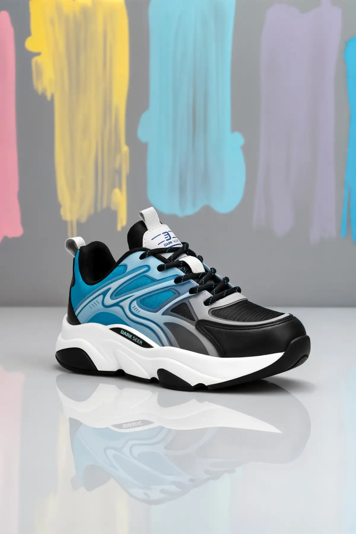 کفش بچگانه اسنیکر کودکان DS STORM مشکی آبی برند Dark Seer - 7921