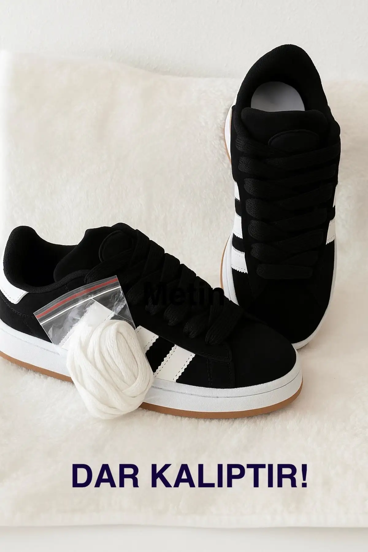 کفش کتانی زنانه  اسنیکر  مشکی با کفی اورتوپدیک ضد لغزش برند Campus - 7949 کفش کتانی زنانه اسنیکر مشکی با کفی اورتوپدیک ضد لغزش برند Campus - 7949