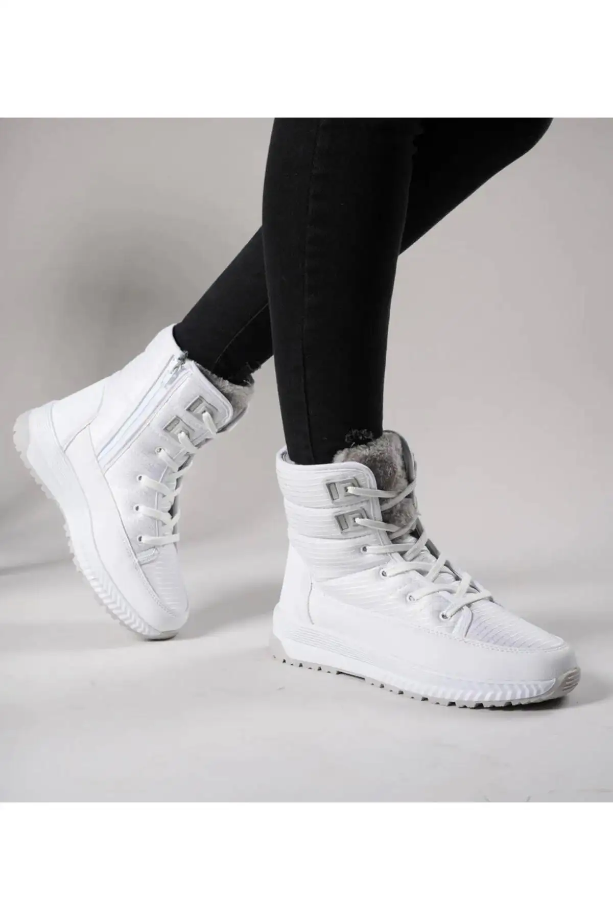 بوت و نیم بوت زنانه های برفگیر  با زیپ  داخل خز دار برند Alves - 7685 بوت و نیم بوت زنانه های برفگیر با زیپ داخل خز دار برند Alves - 7685