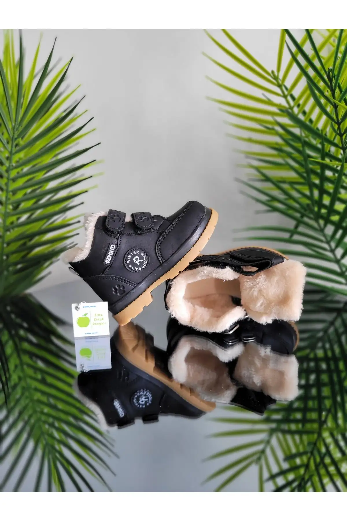 بوت بچگانه  کودکانه کفی آناتومیک با عایق پشمی و بند چسبی مخصوص فصل زمستان - جدول اندازه در تصویر آخر موجود است. برند elma bebe - 7641 بوت بچگانه کودکانه کفی آناتومیک با عایق پشمی و بند چسبی مخصوص فصل زمستان - جدول اندازه در تصویر آخر موجود است. برند elma bebe - 7641