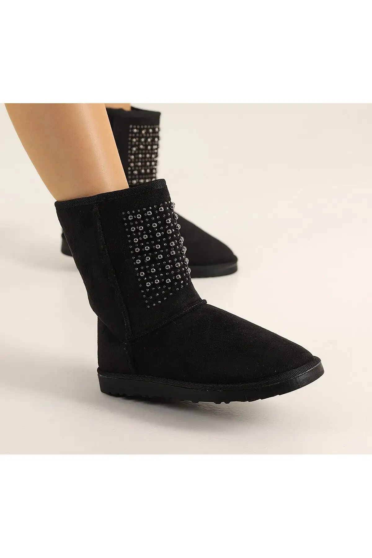 بوت و نیم بوت زنانه   رزمره با طرح سنگی  داخلی پشمال برند LABRONA - 7671 بوت و نیم بوت زنانه رزمره با طرح سنگی داخلی پشمال برند LABRONA - 7671