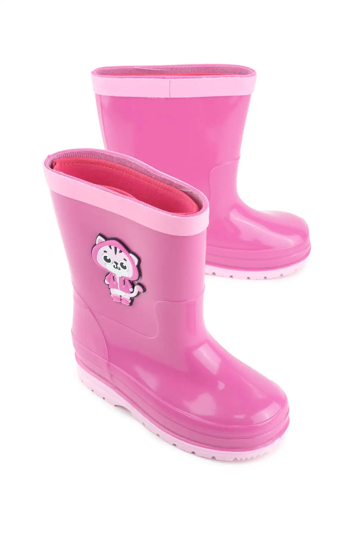 بوت بچگانه چکمه بارانی دخترانه با آستری قابل جداشدن و ضدآب برای زمستان برند Gezer - 7633 بوت بچگانه چکمه بارانی دخترانه با آستری قابل جداشدن و ضدآب برای زمستان برند Gezer - 7633