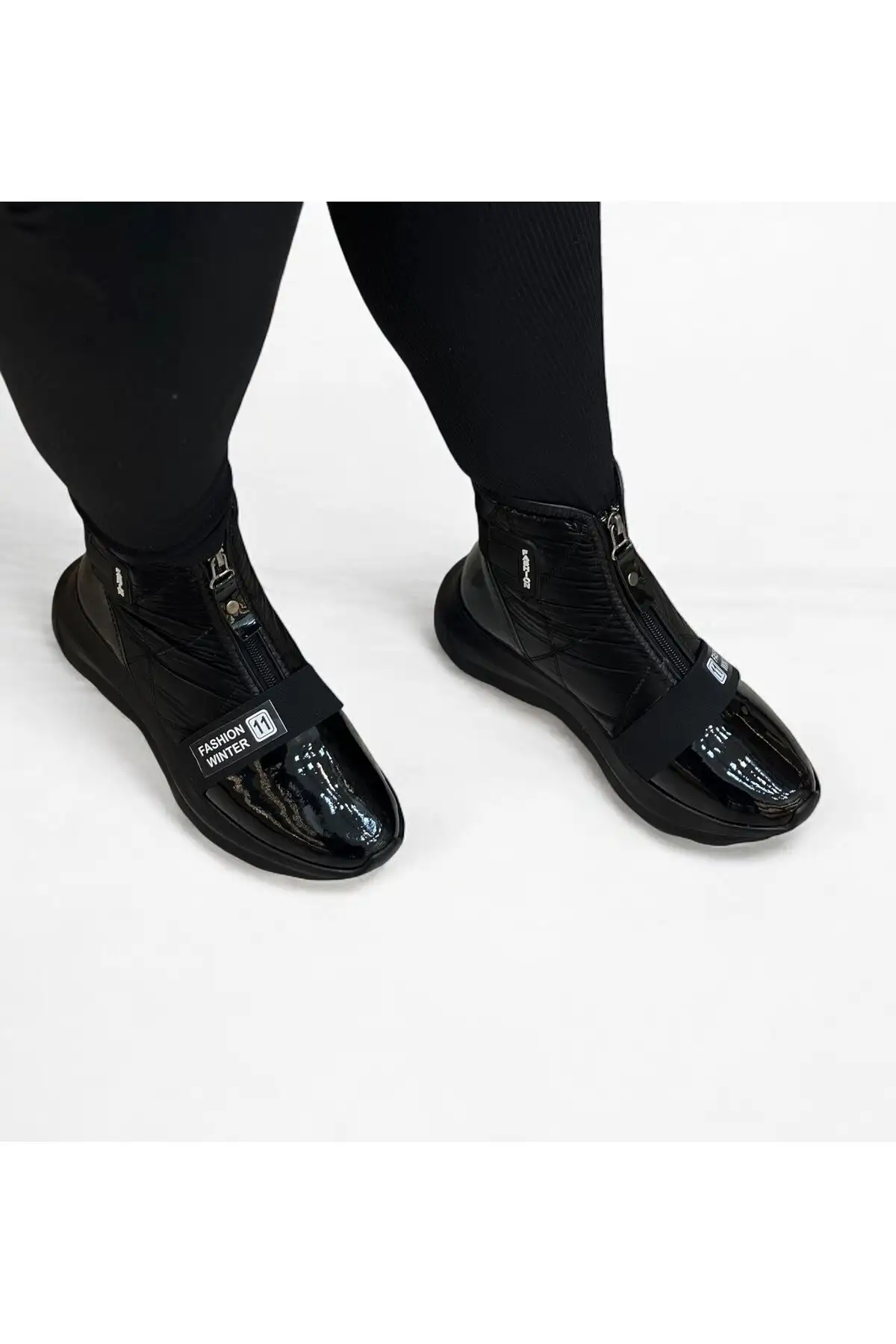 بوت و نیم بوت زنانه کفش رزمره  از پارچه نازک مخصص فصل زمستان برند LABRONA - 8369 بوت و نیم بوت زنانه کفش رزمره از پارچه نازک مخصص فصل زمستان برند LABRONA - 8369