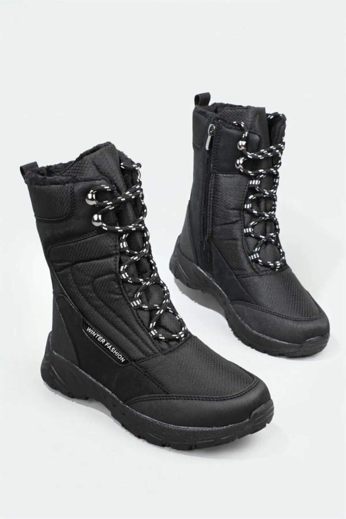 بوت و نیم بوت زنانه کفش برف  مشکی ضد آب با زیره نچسب 7610 برند CARLA BELLA - 7707 بوت و نیم بوت زنانه کفش برف مشکی ضد آب با زیره نچسب 7610 برند CARLA BELLA - 7707