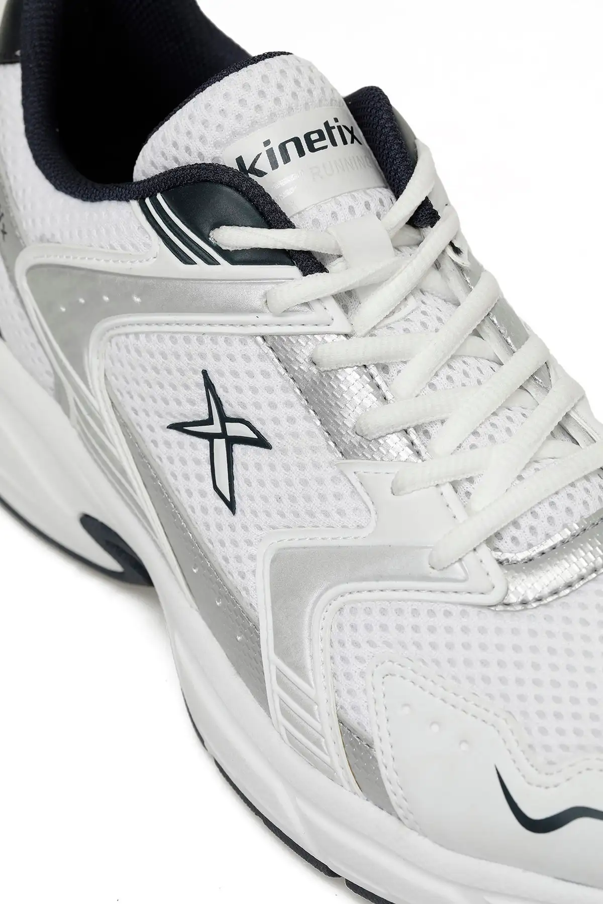 کفش سایز بزرگ مردانه دویدن سفید اسپرا تی‌ایکس ۵ اف‌اکس برند Kinetix - 7856