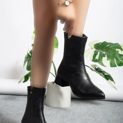 بوت و نیم‌ بوت زنانه سیدنی با پاشنه بلند نک تیز برند MODA MHS - 7574