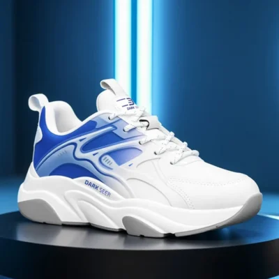 کفش سایز بزرگ مردانه ورزشی سفید و آبی DS STORM مخصوص همه جنسیتها برند Dark Seer - 7897