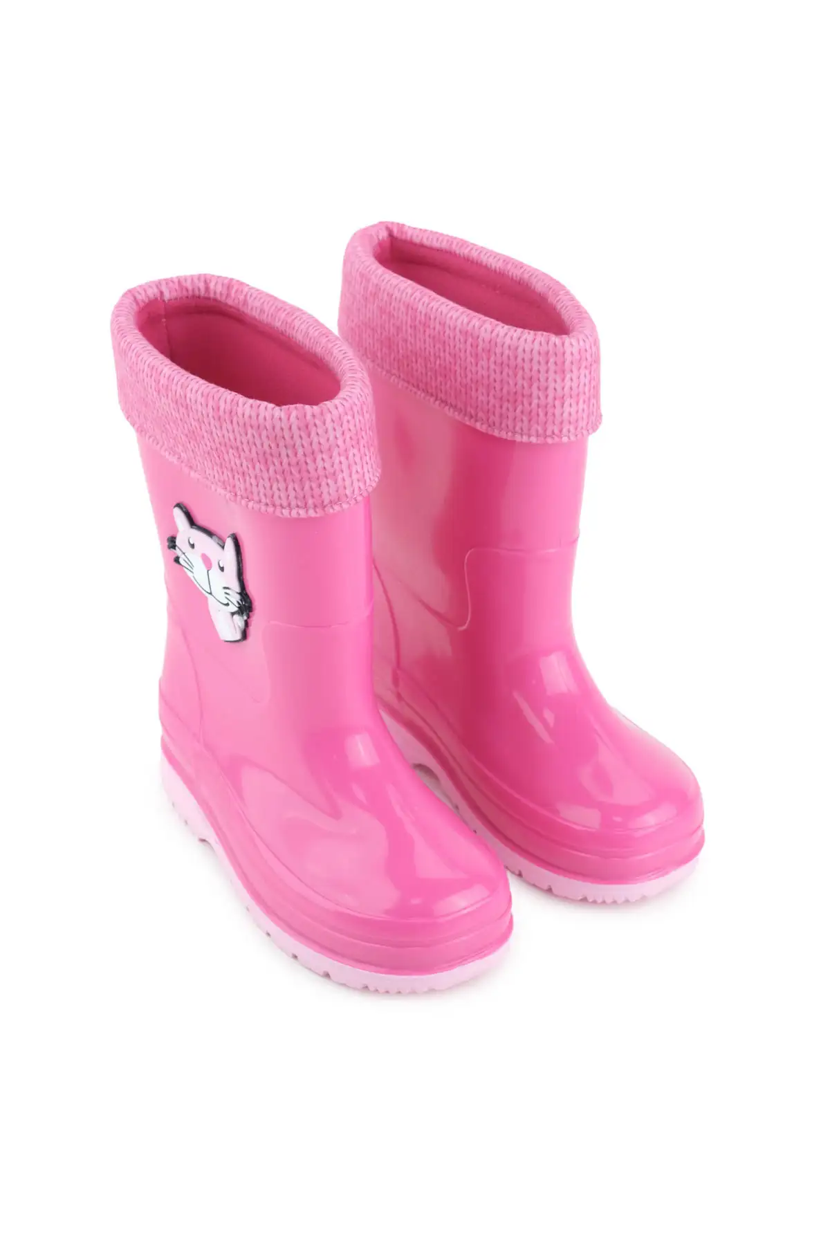 بوت بچگانه کفش بارانی ضد آب دخترانه با آستر گرم PVC زمستانی برند Gezer - 7629 بوت بچگانه کفش بارانی ضد آب دخترانه با آستر گرم PVC زمستانی برند Gezer - 7629