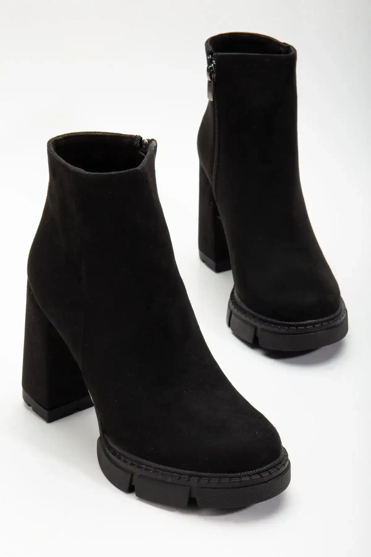 بوت و نیم بوت زنانه  سئدی مشکی پلتفرم زتا برند MaskButik - 7808 بوت و نیم بوت زنانه سئدی مشکی پلتفرم زتا برند MaskButik - 7808