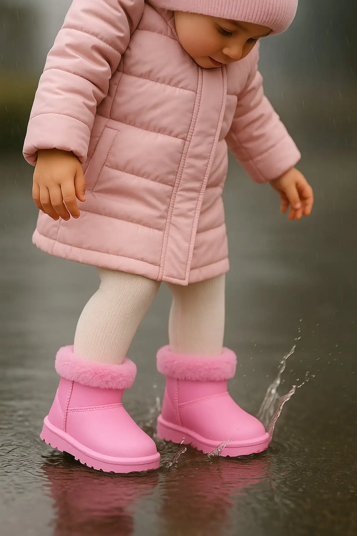 بوت بچگانه  باران و زمستانی با آستر خزدار برای کودکان برند CRAFT MODA - 7916 بوت بچگانه باران و زمستانی با آستر خزدار برای کودکان برند CRAFT MODA - 7916