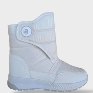 بوت و نیم‌ بوت زنانه چکمه برف‌نردی با بند چسبی - سفید برند Liger - 7715