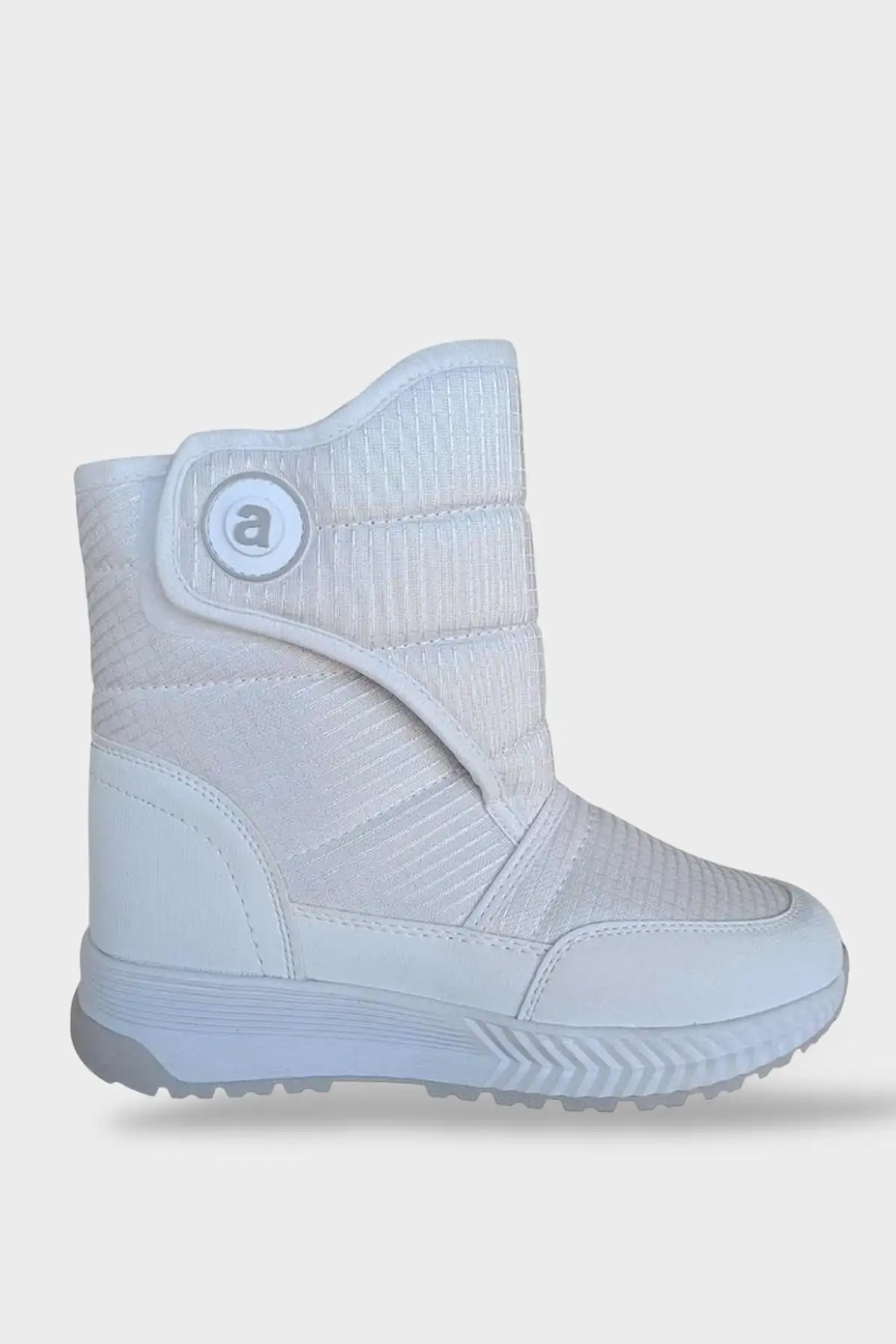 بوت و نیم بوت زنانه چکمه برفنردی  با بند چسبی - سفید برند Liger - 7715 بوت و نیم بوت زنانه چکمه برفنردی با بند چسبی - سفید برند Liger - 7715