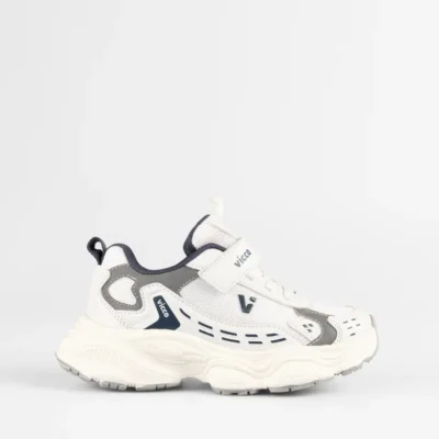 کفش پسرانه کتانی راحتی سفید بچگانه ارتوپدیک برند Vicco - 8289