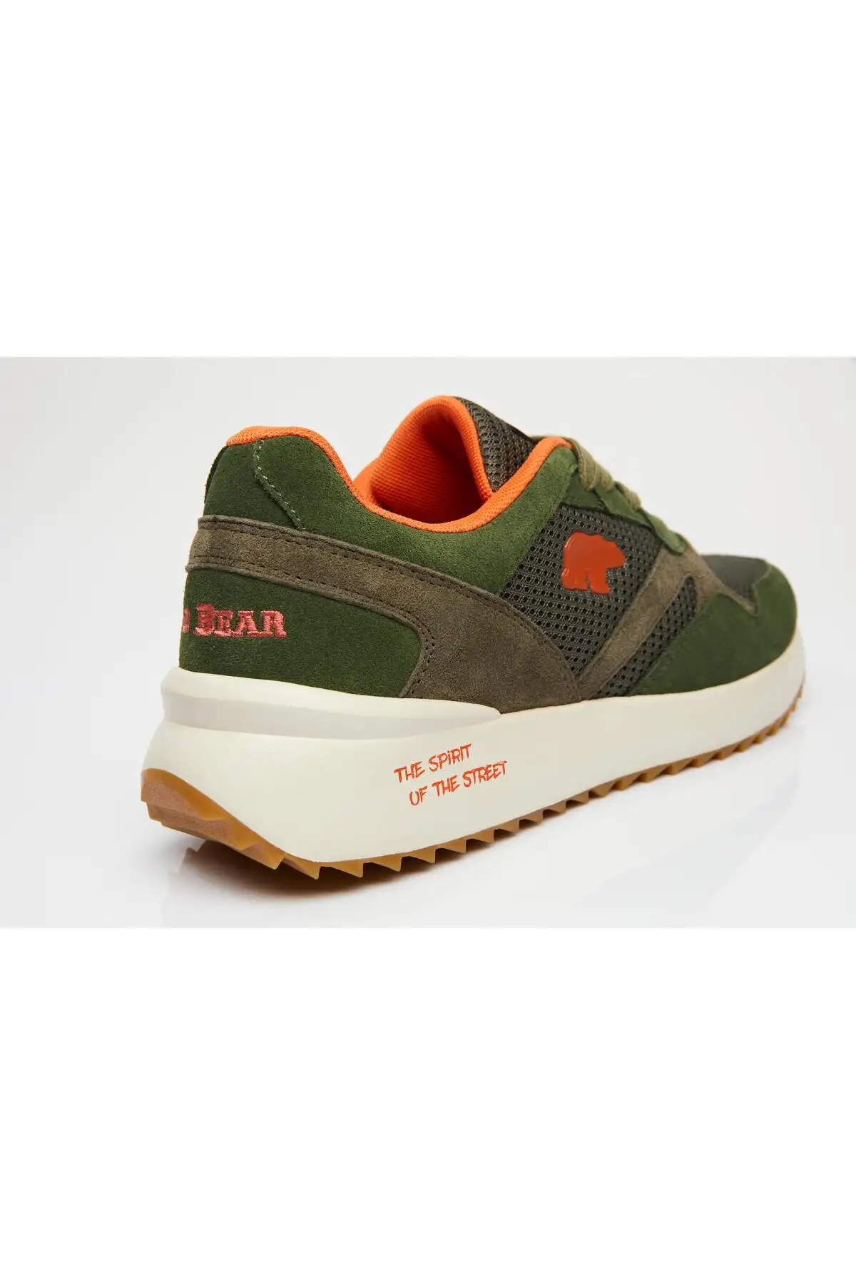 کفش سایز بزرگ مردانه   کازیبر رنگ سبز زیتونی برند Bad Bear - 7894 کفش سایز بزرگ مردانه کازیبر رنگ سبز زیتونی برند Bad Bear - 7894